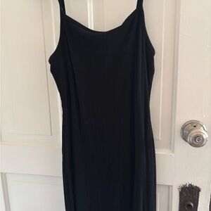 Black Sleeveless Bodycon Midi Dress